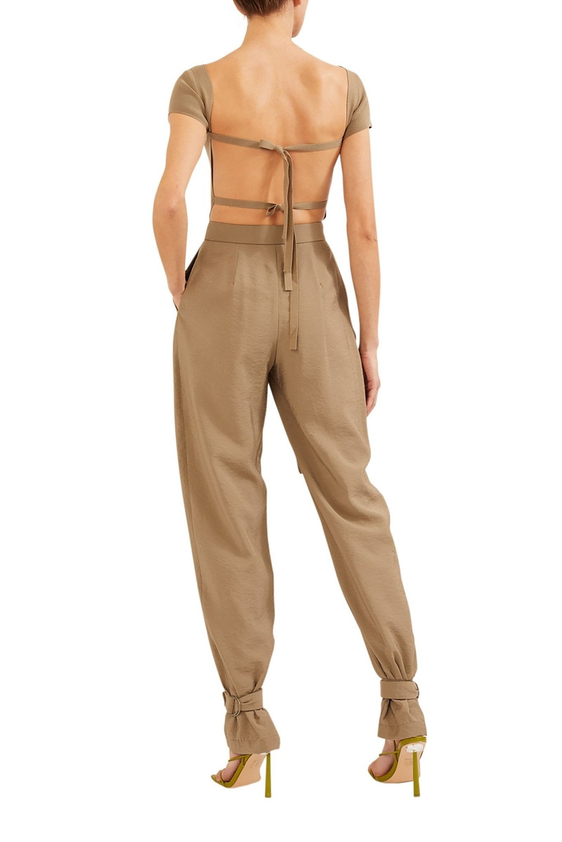 Boat Neck Tie Back Top 5