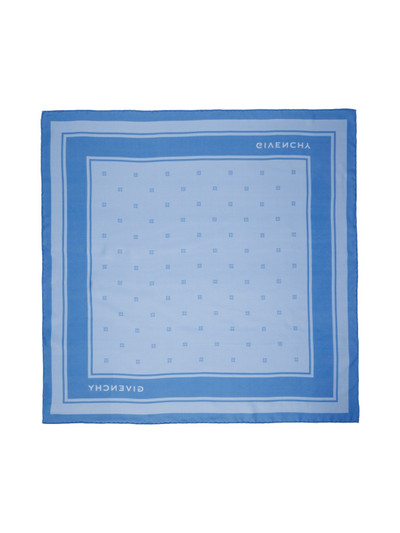 Givenchy Blue Plumetis Print Square Scarf outlook