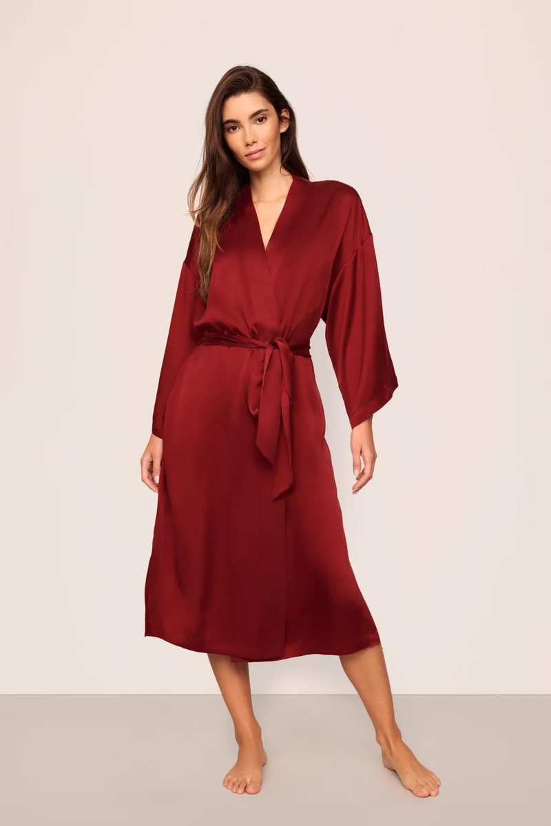 Eberjey x Lily Aldridge - Inez Washable Silk Robe 1