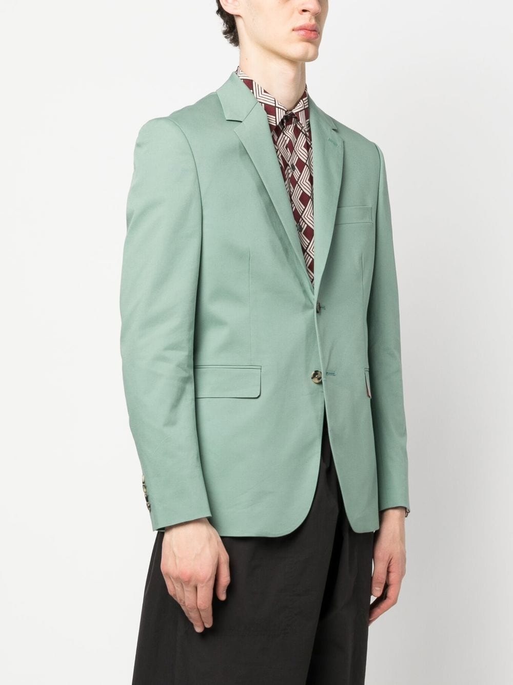tailored single-breasted blazer - 3