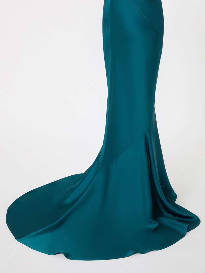 RUM Long envers satin dress - OIL 6