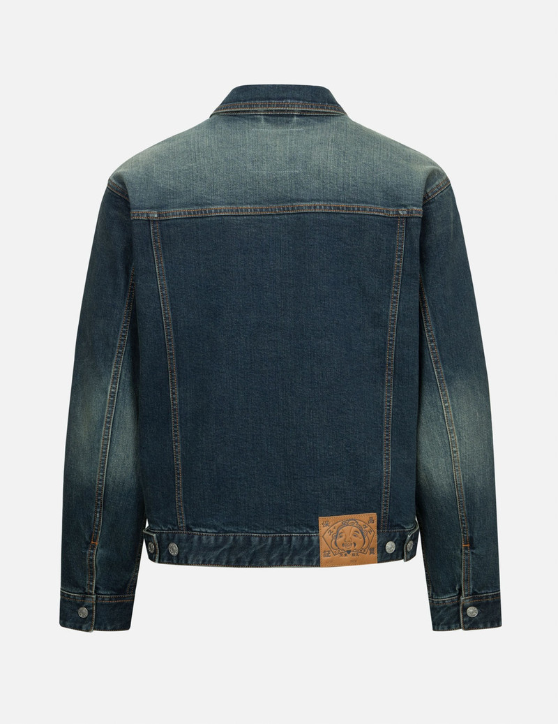 EVISU LOGO AND GODHEAD LUCKY SLOT MACHINE EMBROIDERIESRELAX FIT DENIM JACKET outlook