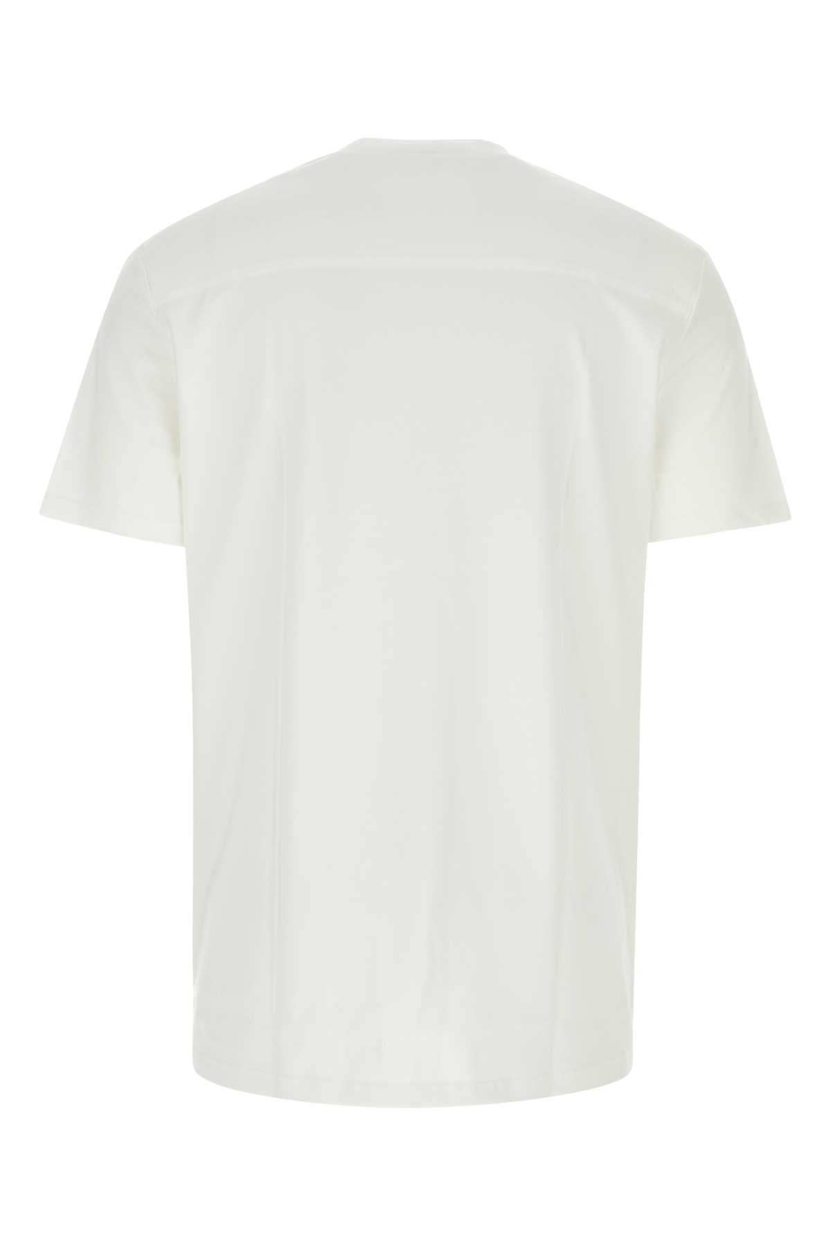 Jil Sander Men White Cotton T-Shirt - 2
