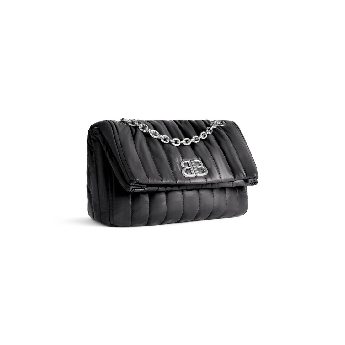 Women's Monaco Small Chain Bag Quilted  in Black - 2