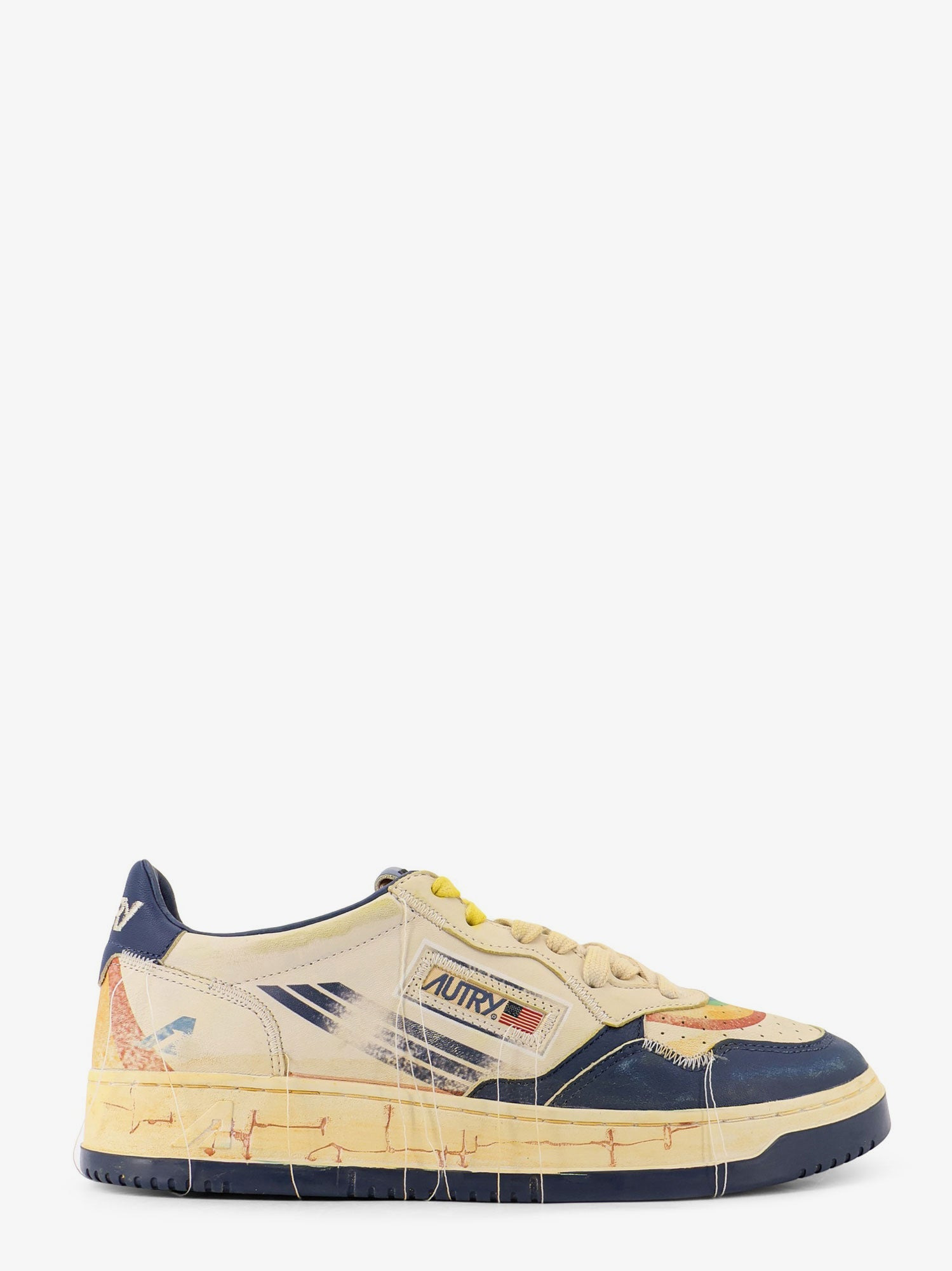 Autry Super Vintage Leather Low-Top Sneakers - 1