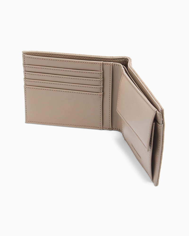 EMBOSSED SUEDE BIFOLD WALLET 4