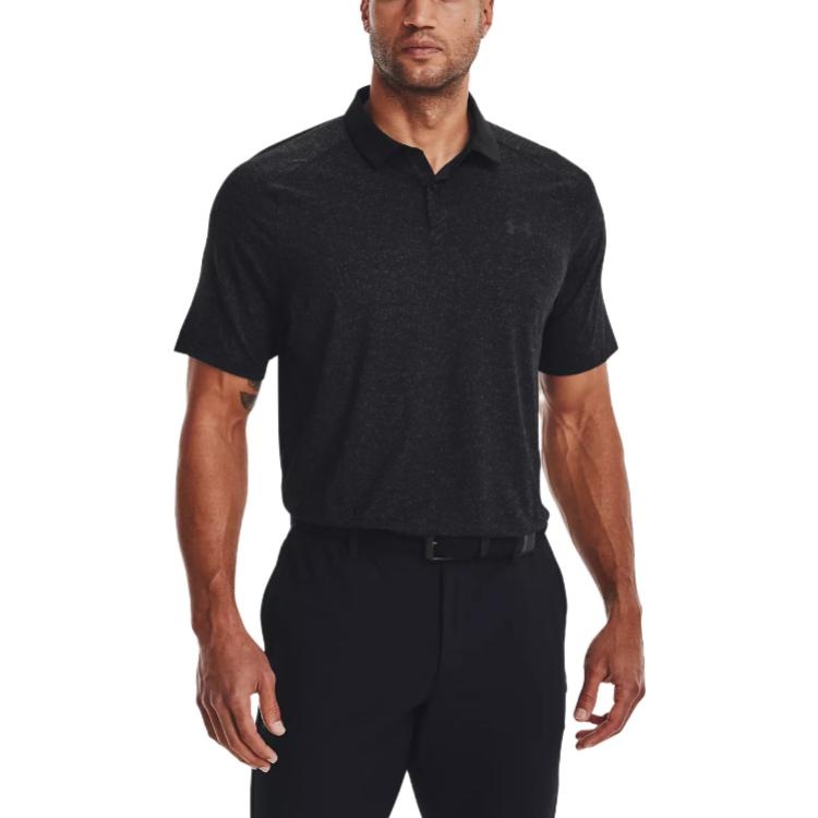 Under Armour Iso-Chill Heather Polo Shirt 'Black' 1377294-001 - 3