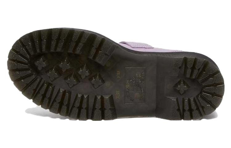 (WMNS) Dr. Martens Addina Flower Buckle Leather Platform Shoes 'Lilac' 30805308 - 6