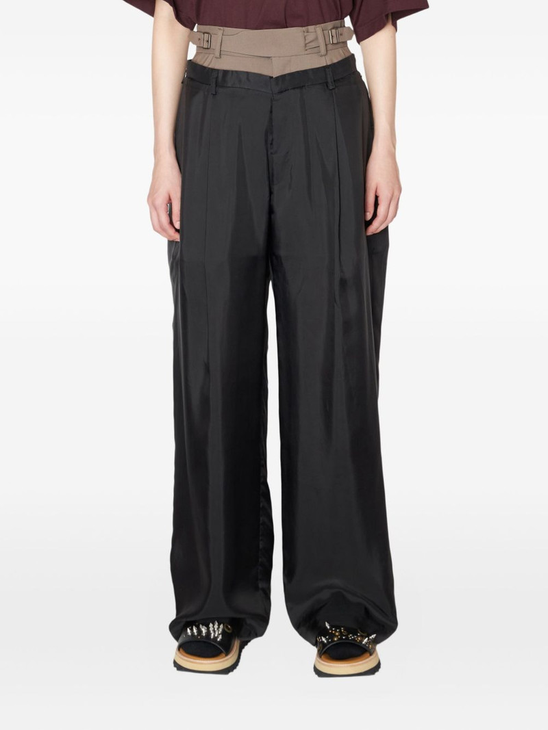 pleated straight trousers 1