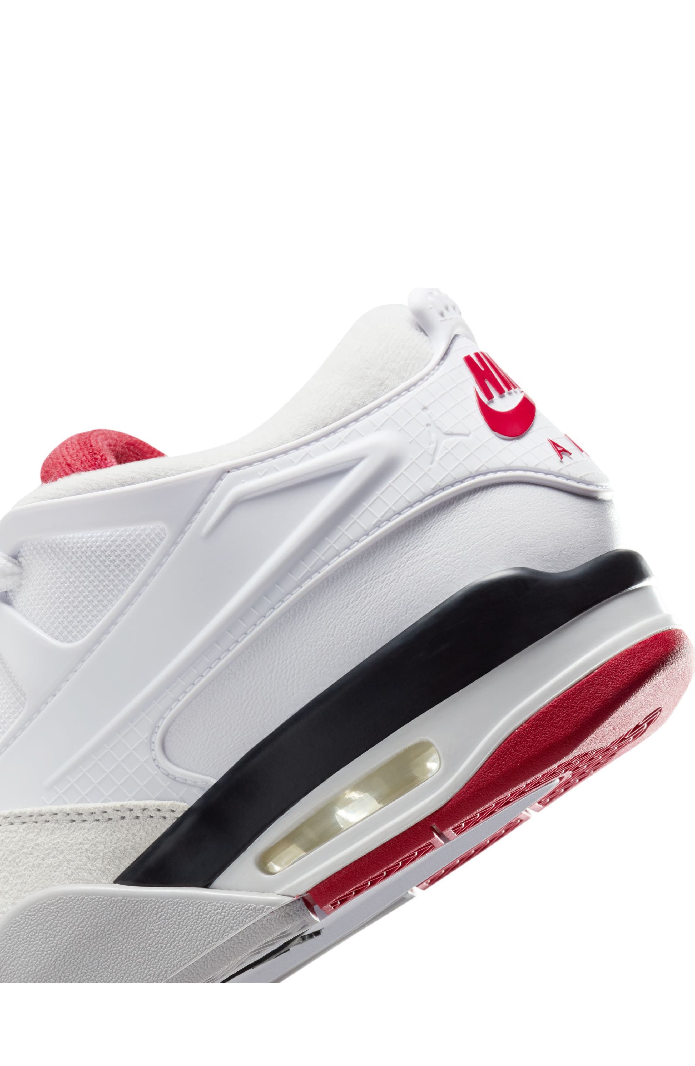 Air Jordan 4 RM Sneaker in White/Varsity Red/Black at Nordstrom - 8