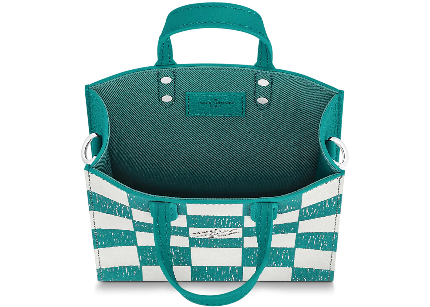 Louis Vuitton Sac Plat XS Graphite Teal Blue - 3
