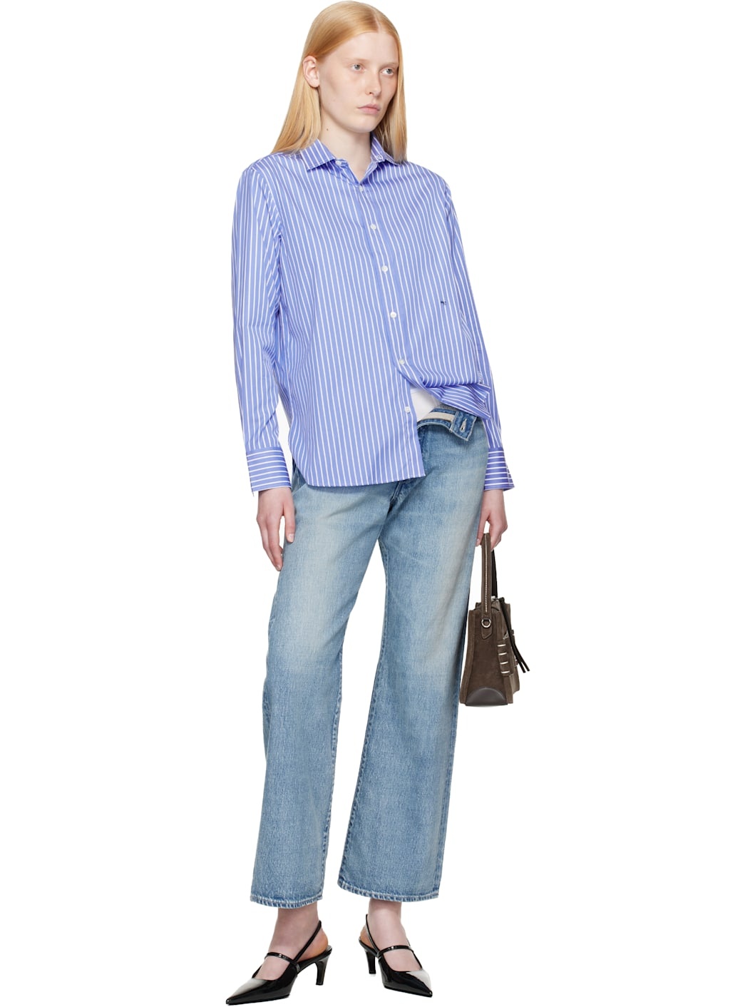 Blue Classic Stripe Shirt - 4