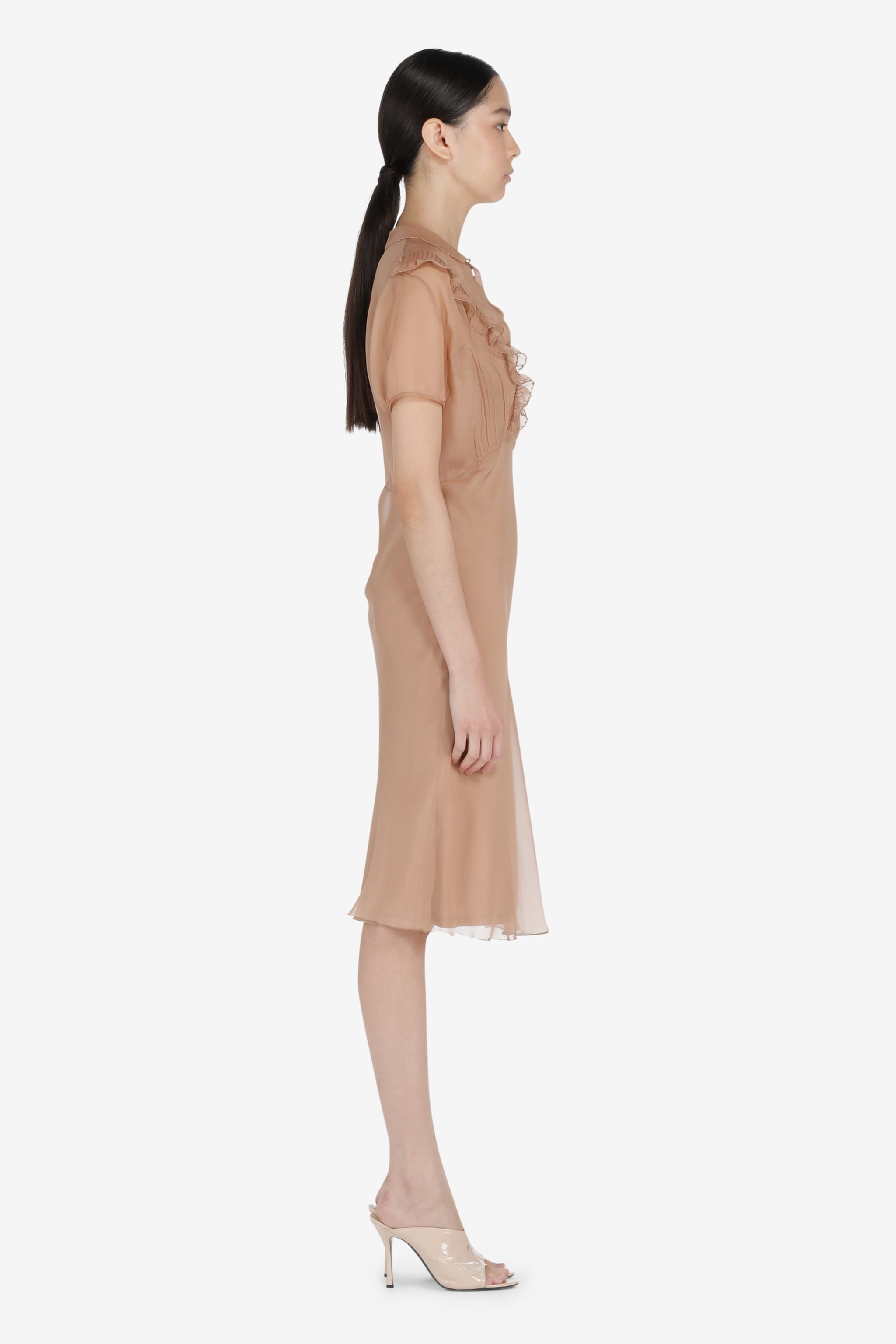 RUFFLE-TRIMMED DRESS - 3