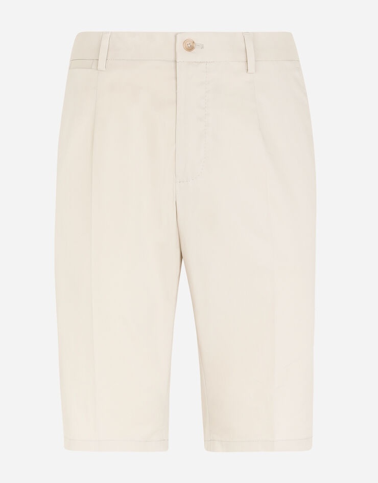Stretch cotton shorts with DG embroidery - 3