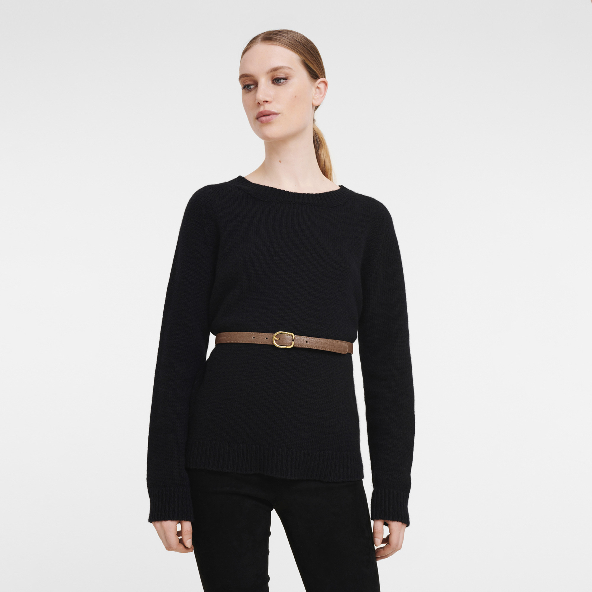 Le Foulonné Ladies' belt Caramel - Leather - 2