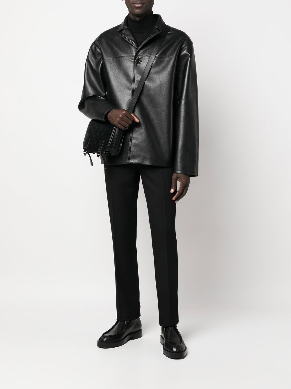 logo-plaque tailored trousers - 2