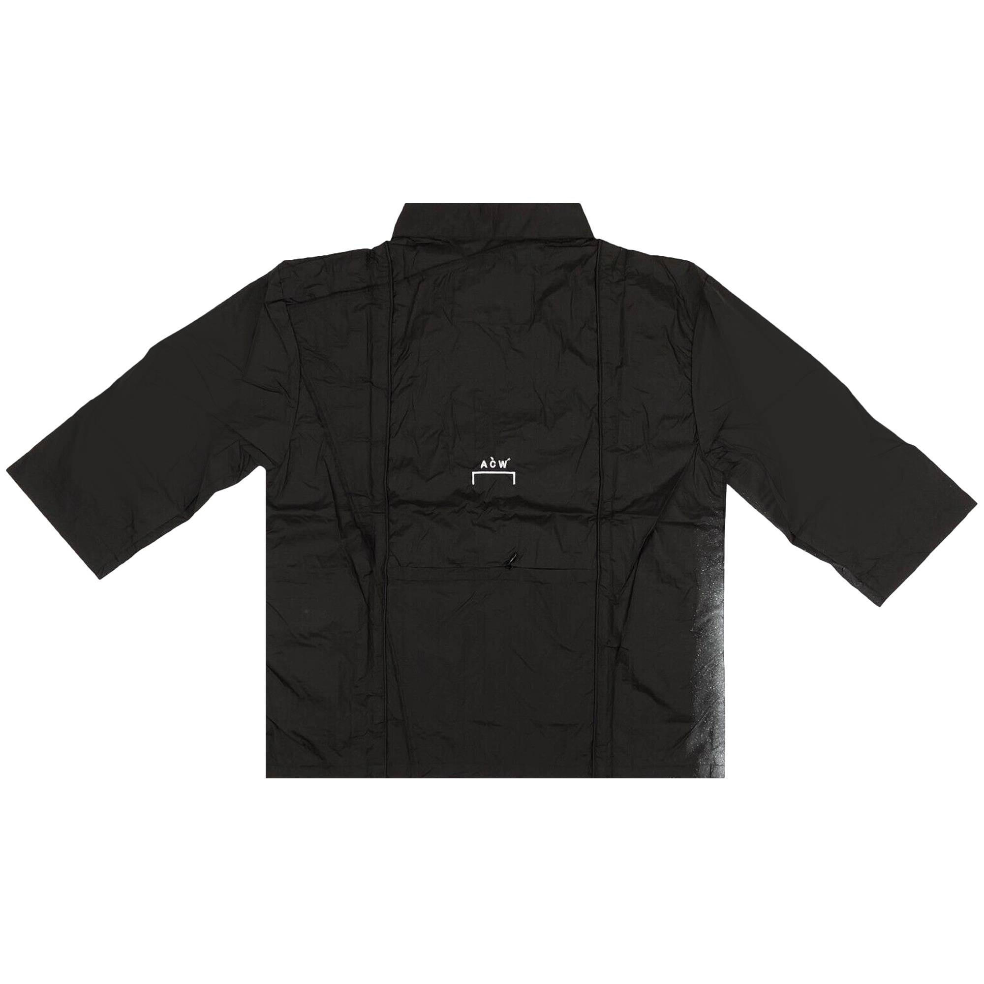 A-Cold-Wall* Spray Paint Logo Track Shirt 'Black' - 2