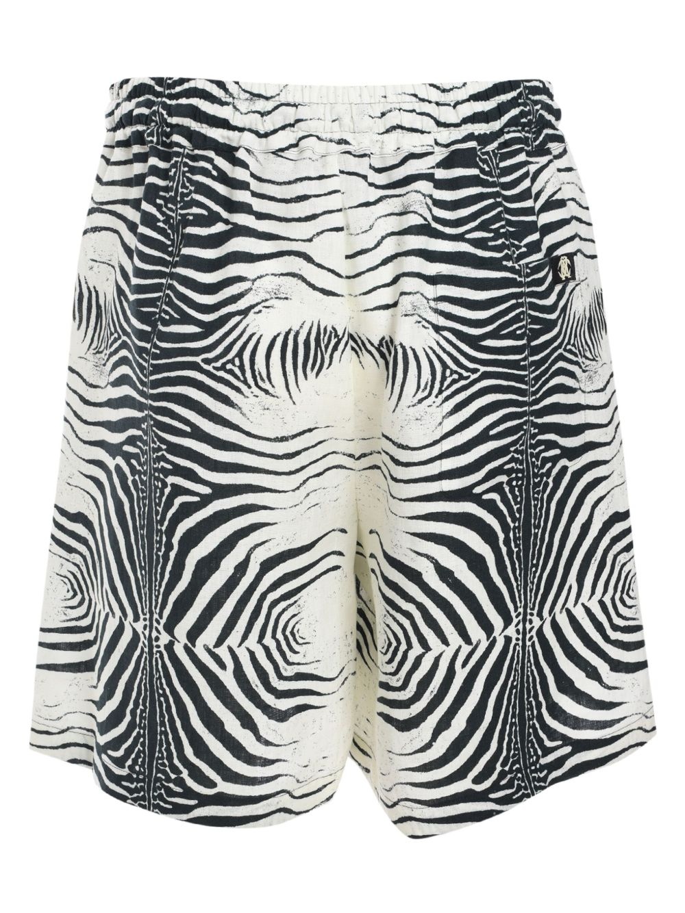 zebra-print shorts - 2