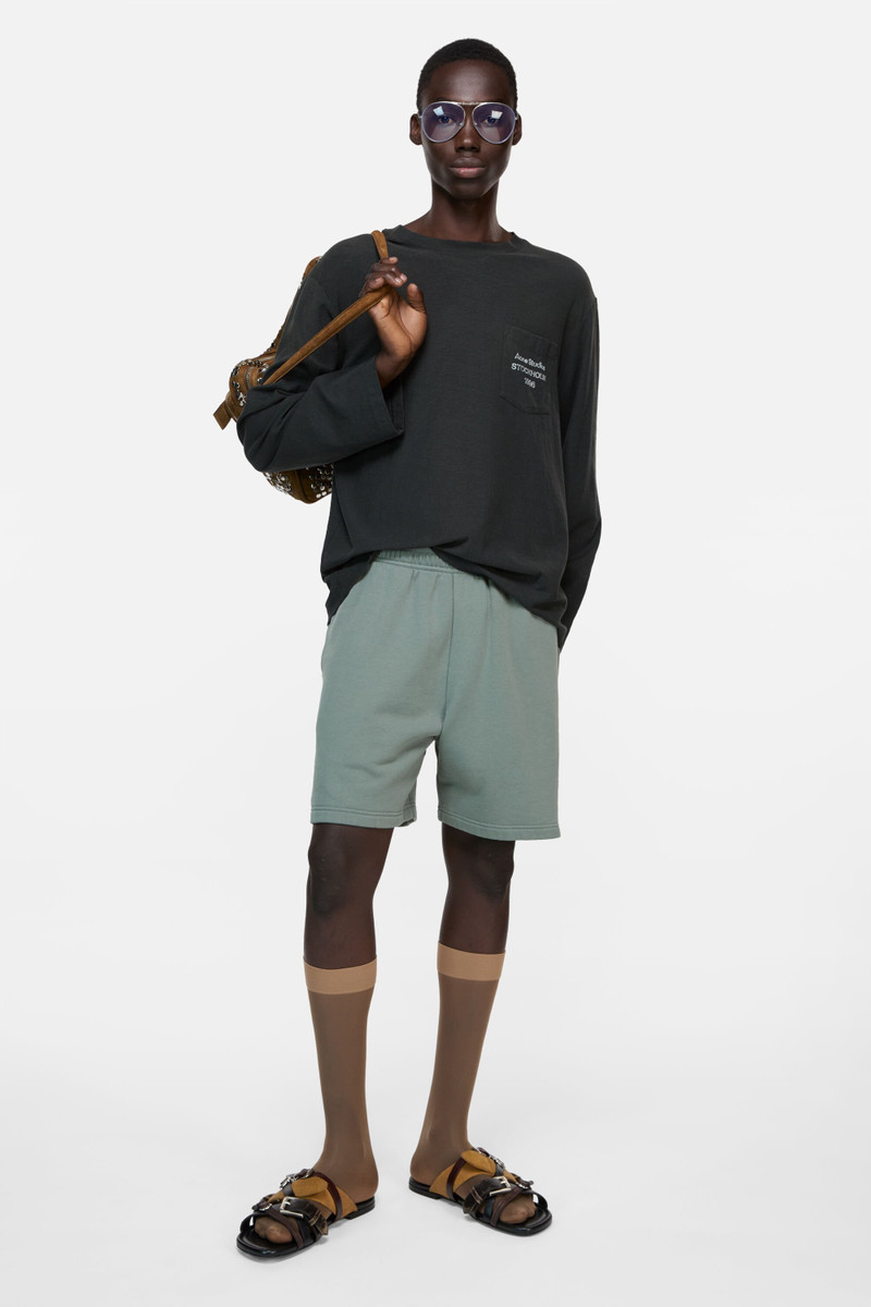 Acne Studios Fleece shorts - Stone grey outlook