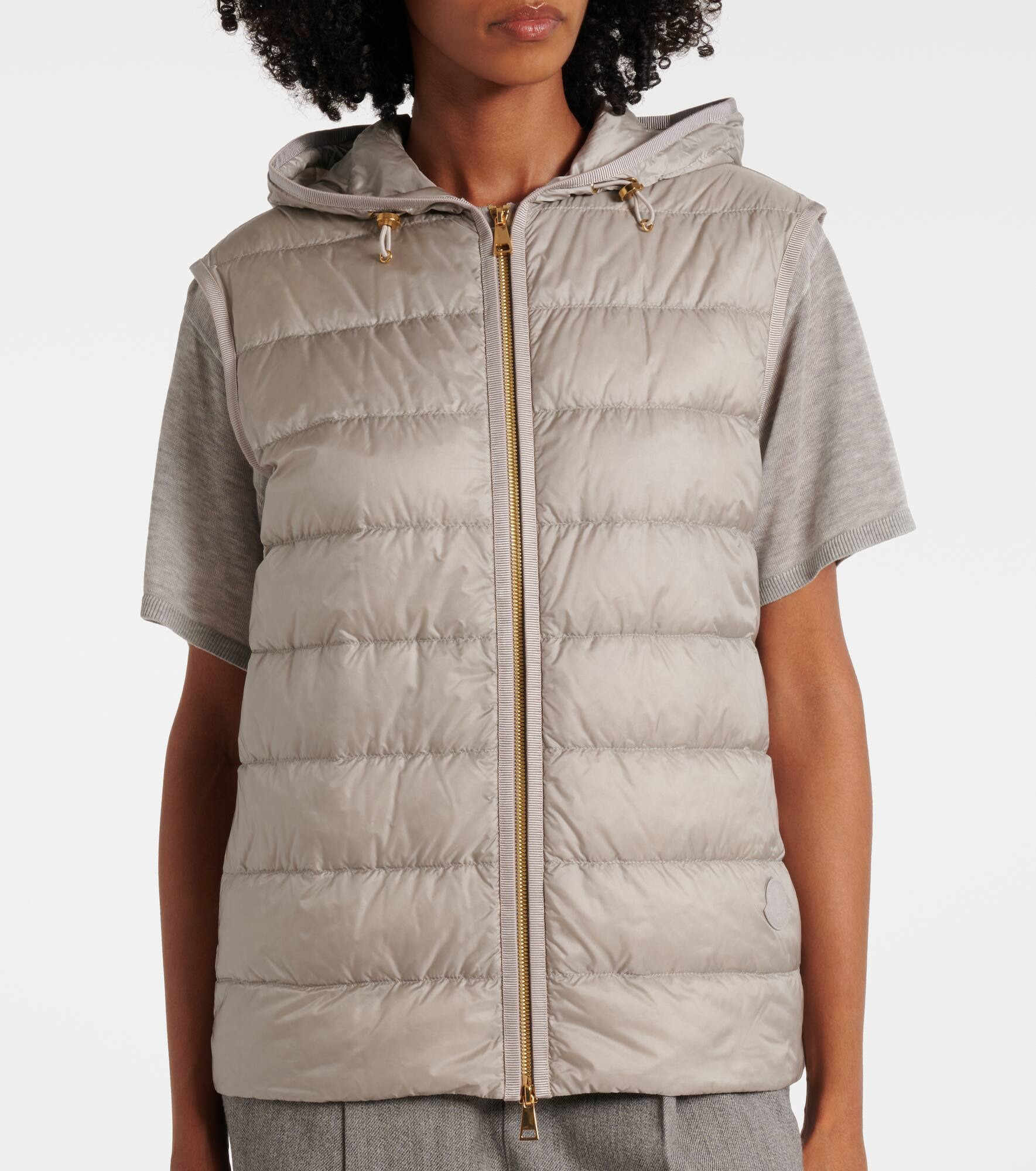 Wool and cashmere down jacket - 6