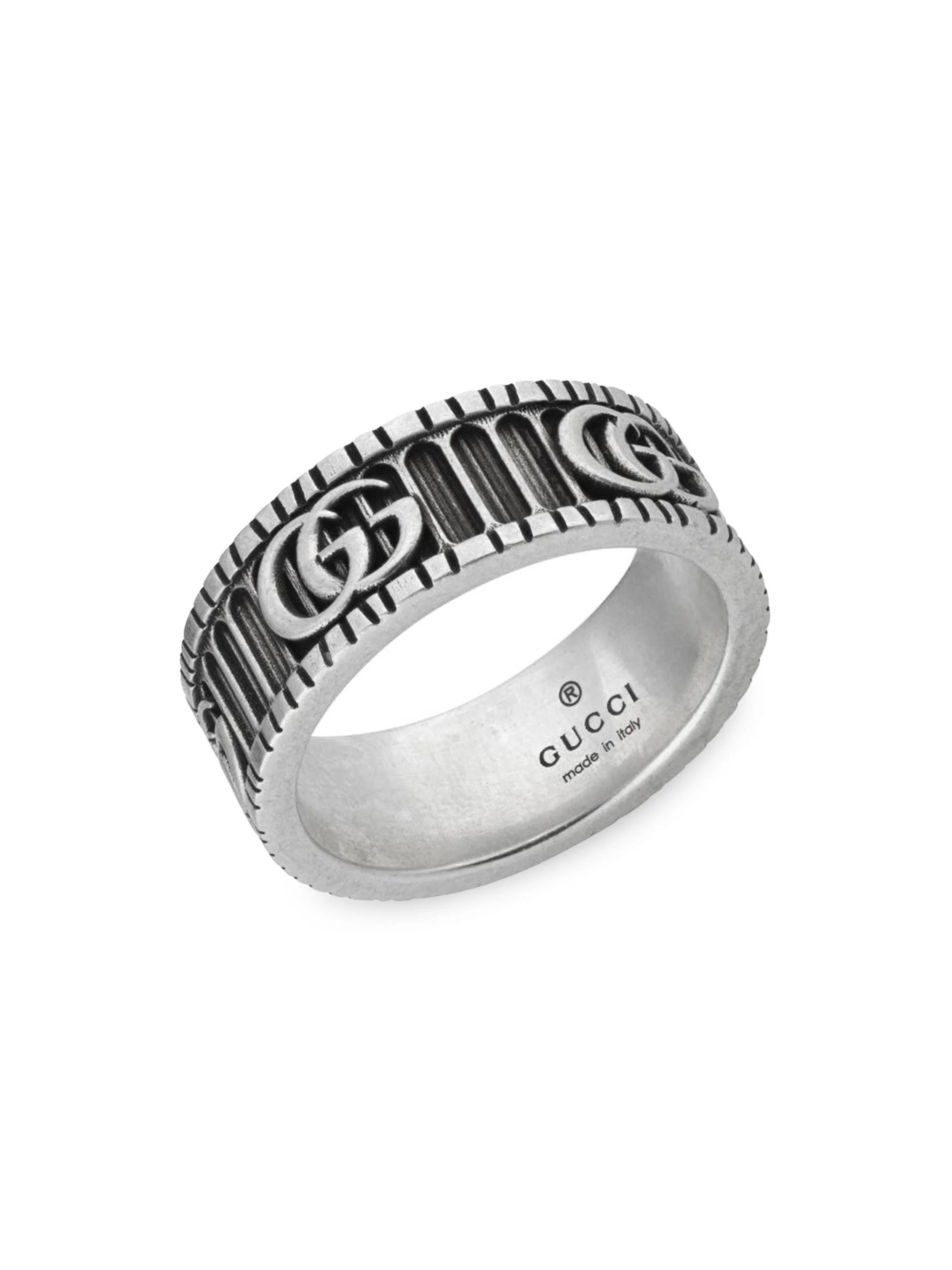 Engraved Silver Ring - 1
