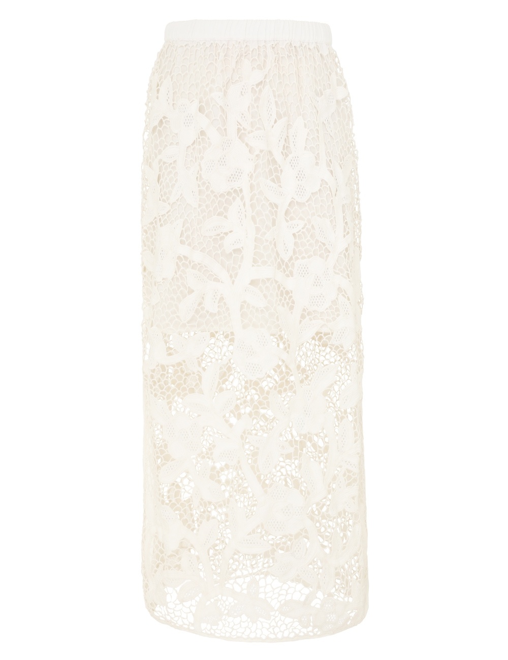 GOLDEN CROCHET LACE SKIRT - 1