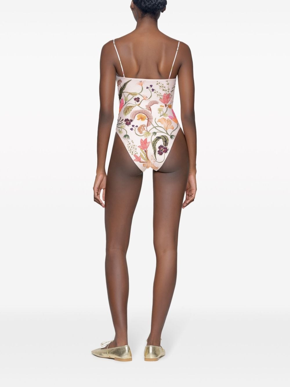 Ãbano Habitat floral-print swimsuit - 3