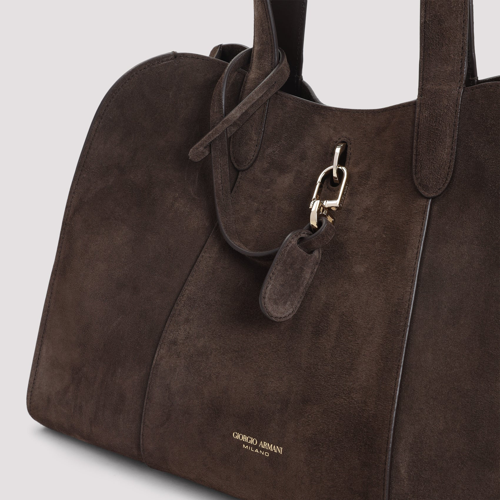 Giorgio Armani Suede Calf Leather Handbag Women - 3