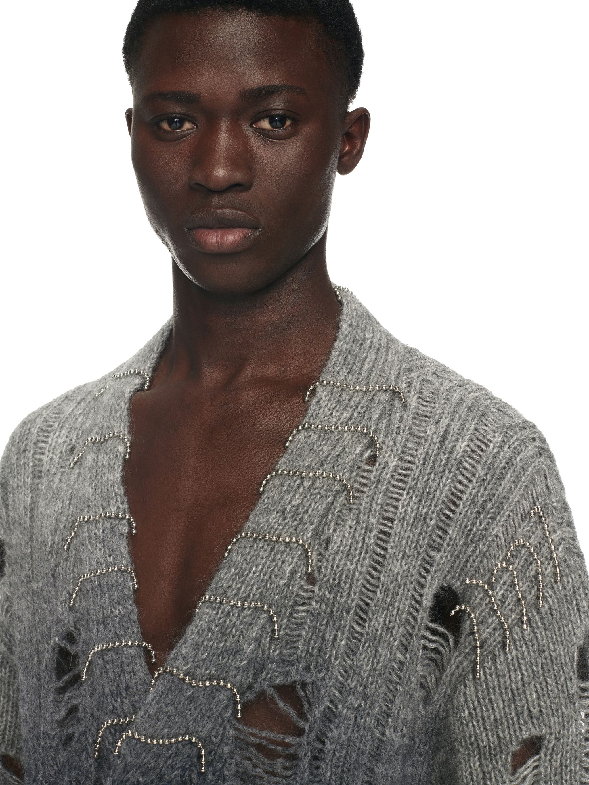 Punk Degradé Knit Cardigan - 5
