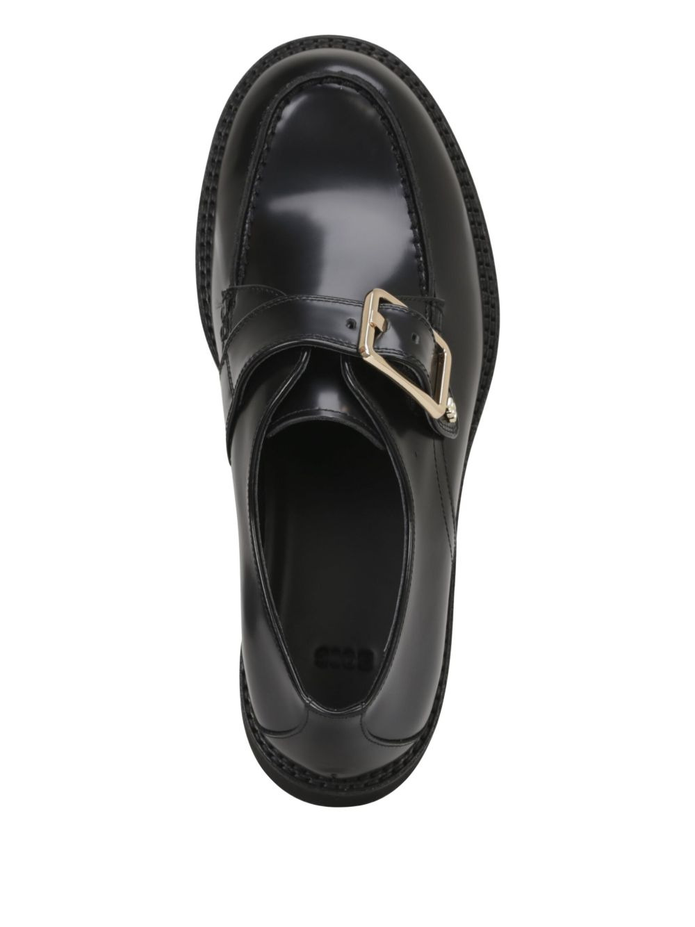 buckled leather loafers - 3