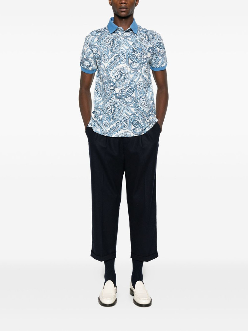 Etro paisley-pattern polo shirt outlook