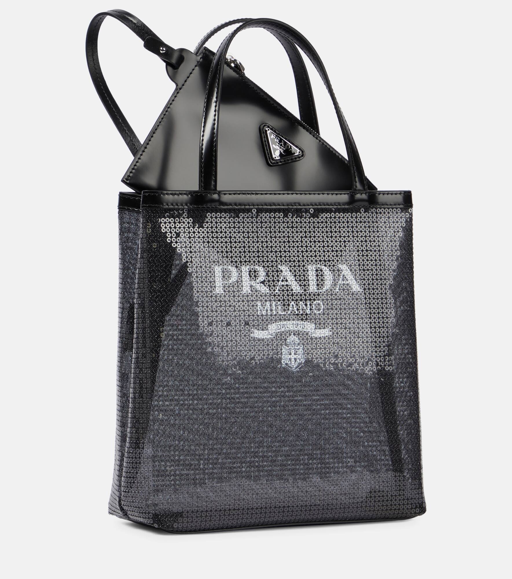 Logo sequin-embellished tote - 6