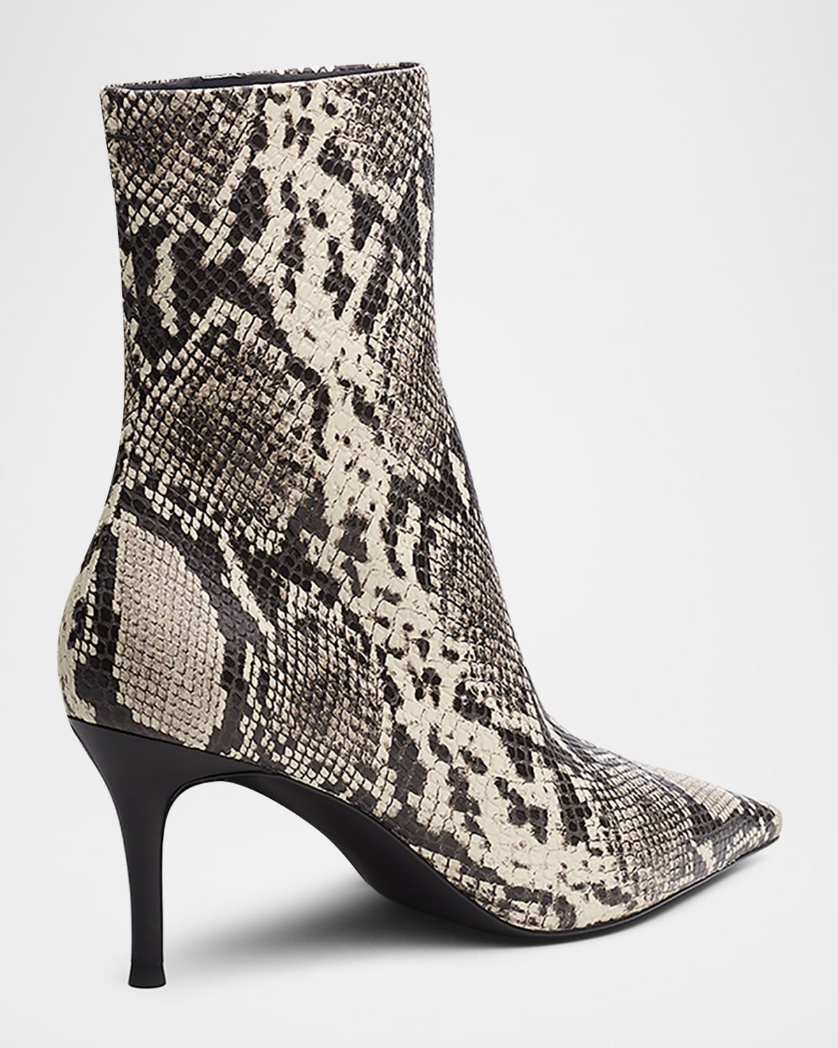 Mercer Snake-Embossed Leather Ankle Boots - 3