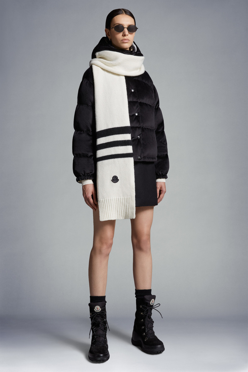 Moncler Striped Wool Scarf outlook