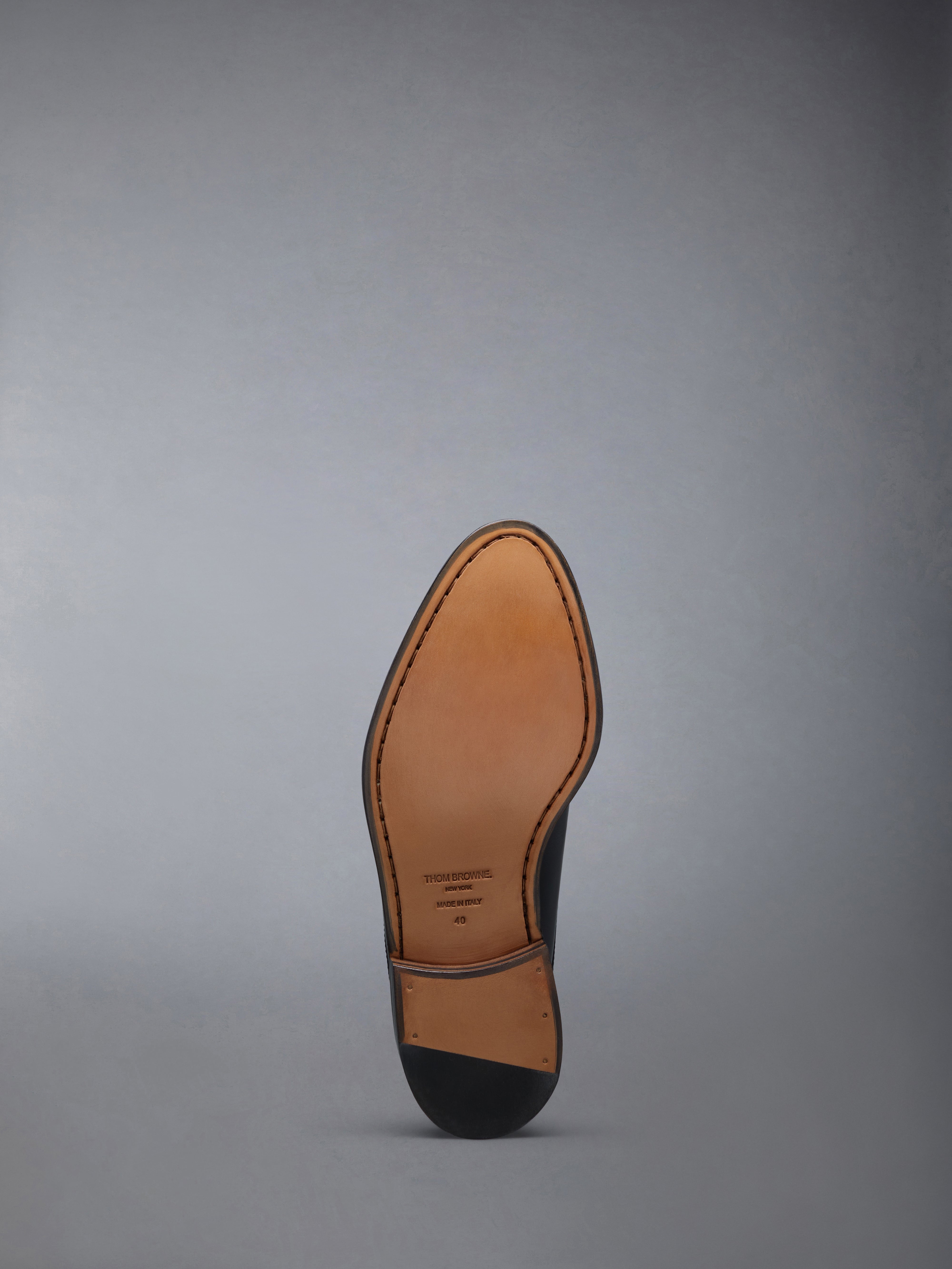 CALF FLEXIBLE LEATHER SOLE PENNY LOAFER MULE - 6