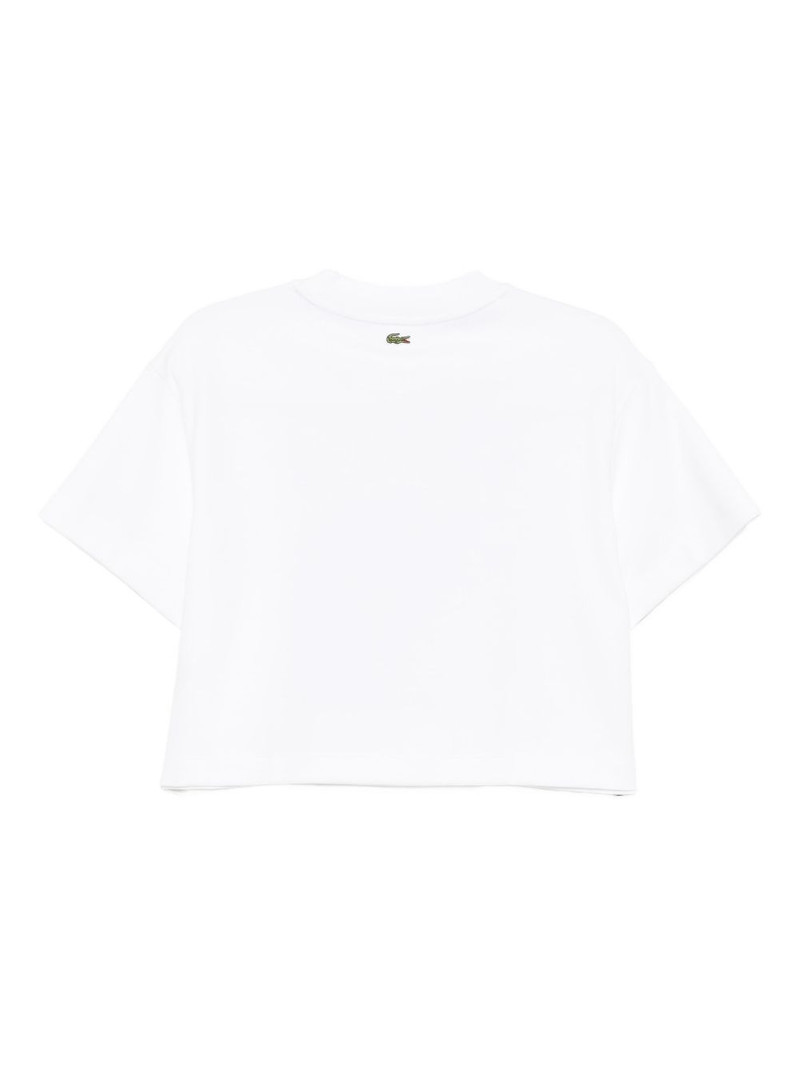 LACOSTE graphic-embroidered T-shirt outlook