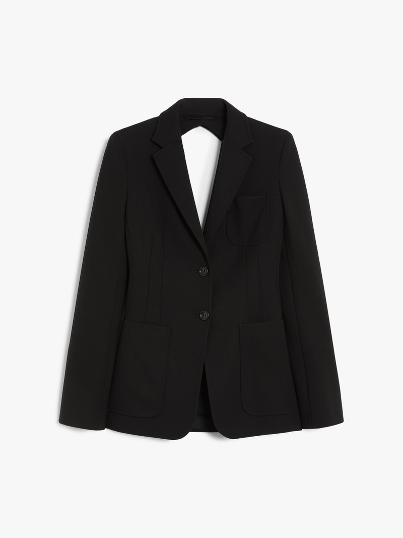 ANAGNI Slim-fit compact jersey blazer - 1