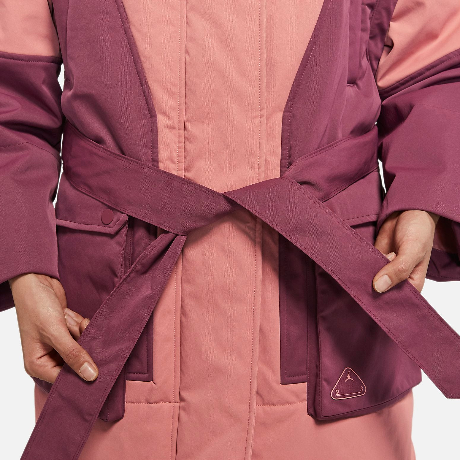 (WMNS) Air Jordan 23 Engineered Parka Oversized Fit 'Pink' DQ9805-689 - 3