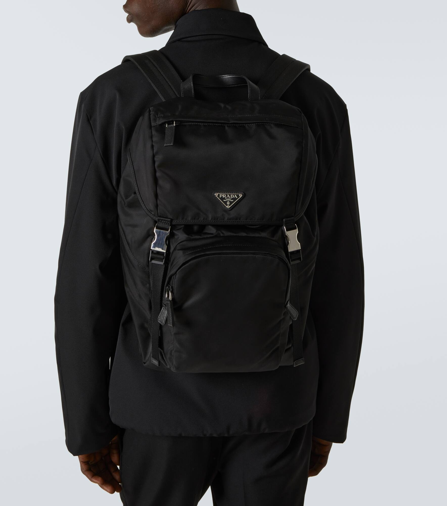 Re-Nylon logo backpack - 3