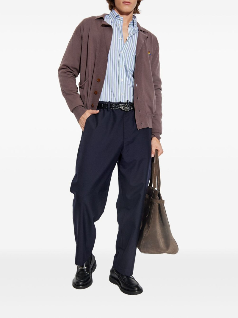 Vivienne Westwood Orb-embroidered button-down cardigan outlook