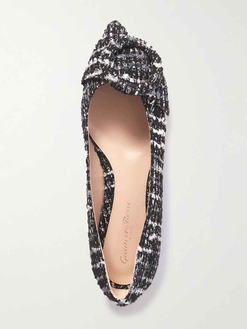 Venezia Bouclé-tweed Point-toe Flats 5