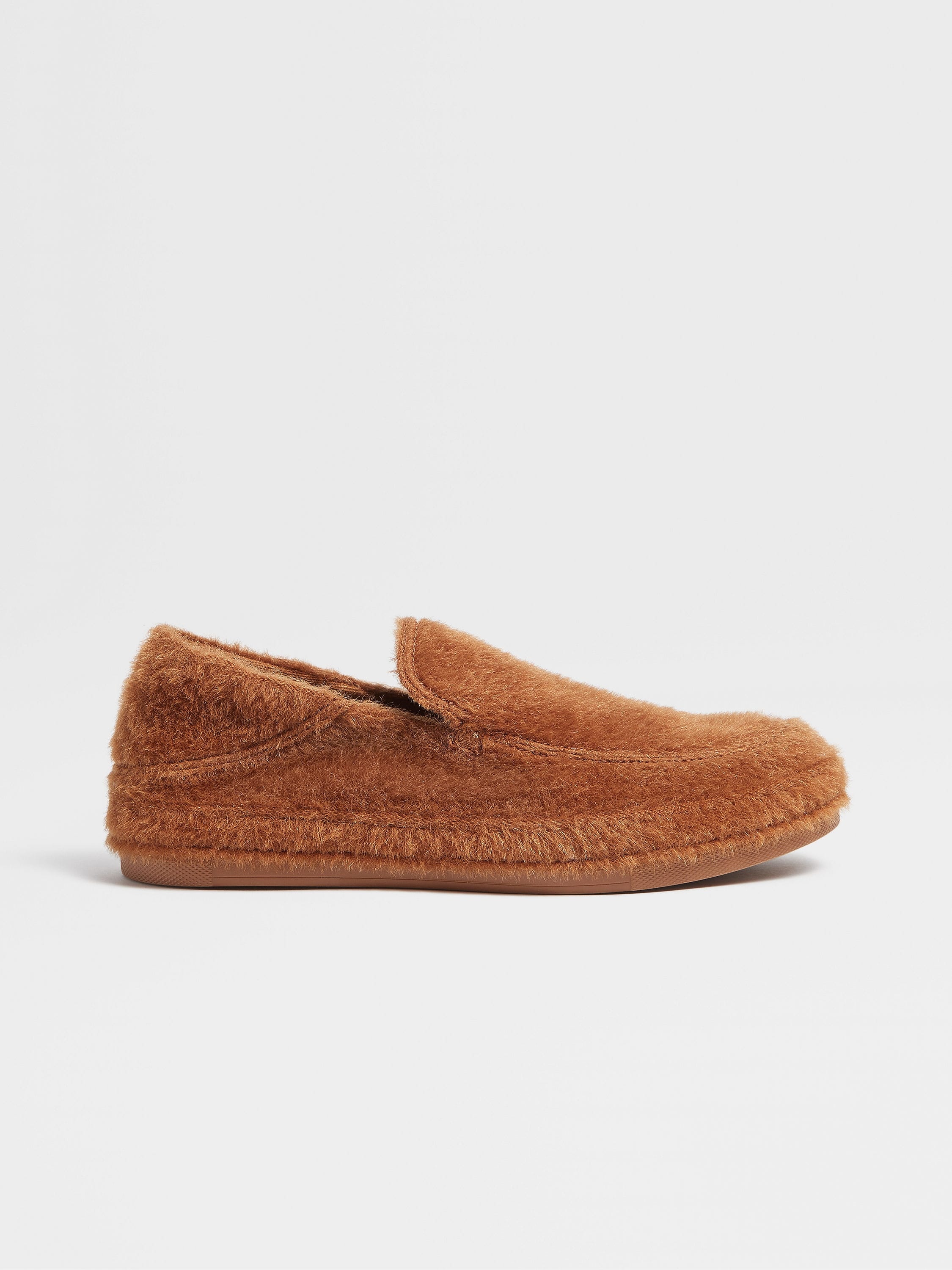 ZEGNA X THE ELDER STATESMAN ALPACA AND WOOL SLIPPERS - 1