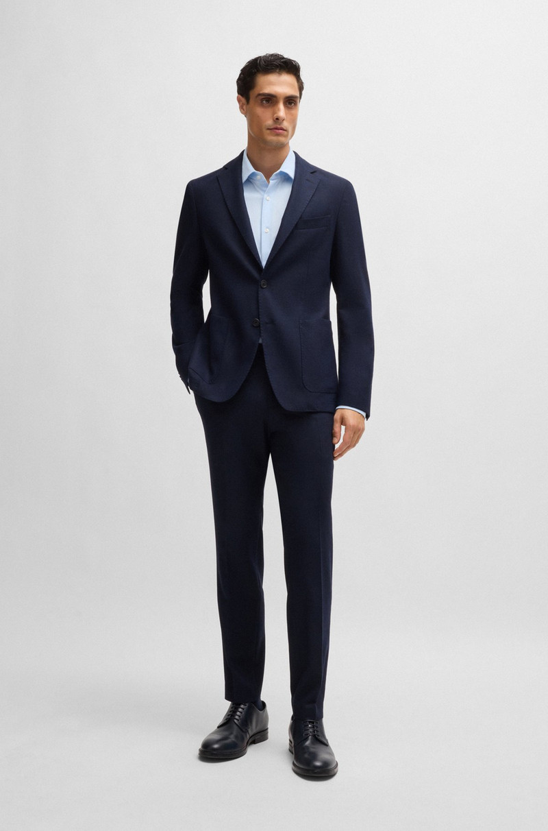 BOSS REGULAR-FIT SHIRT IN STRUCTURED PERFORMANCE-STRETCH FABRIC outlook