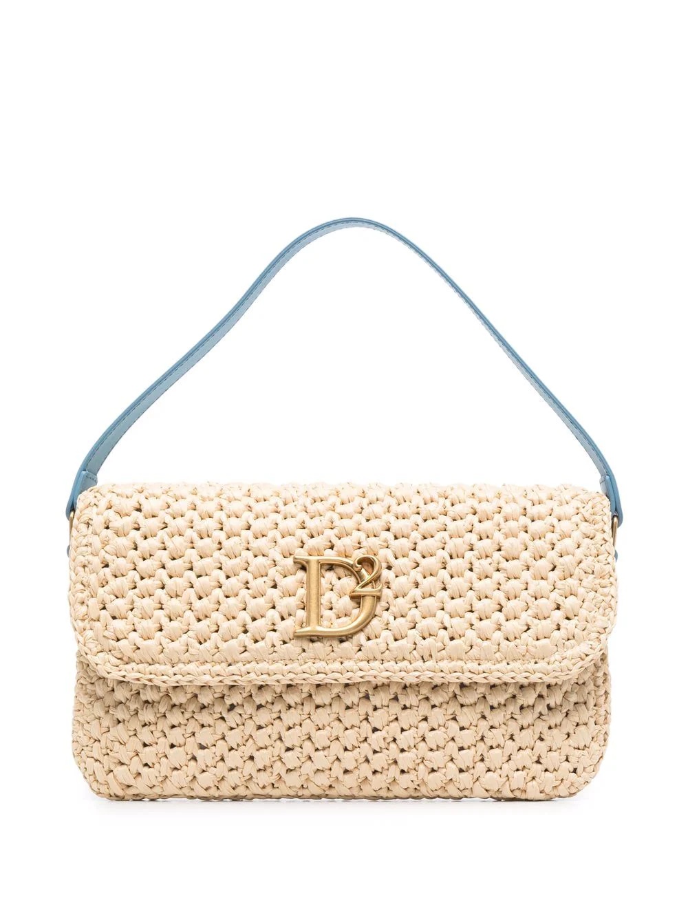 woven-raffia tote bag - 1