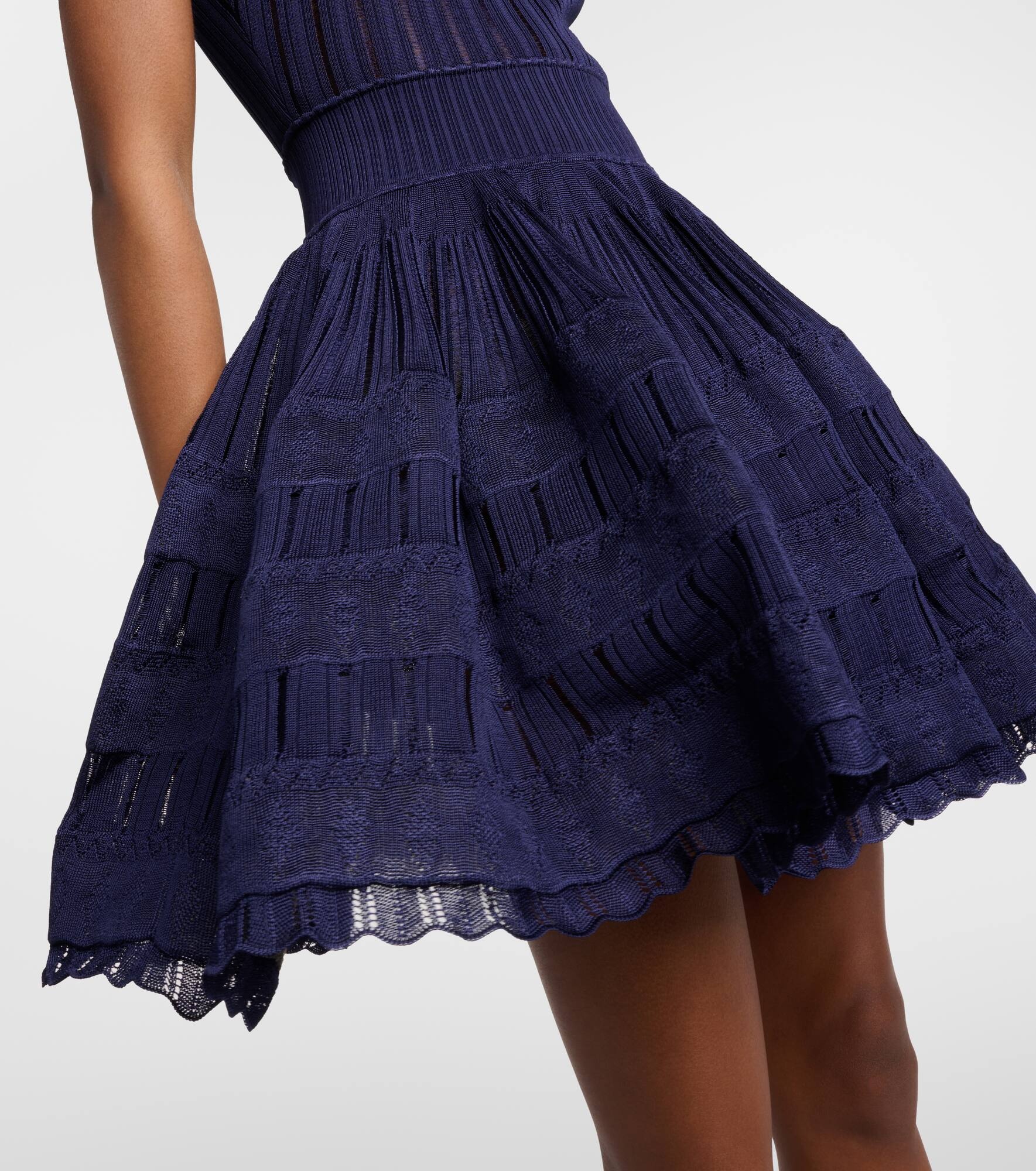Ribbed-knit minidress - 5