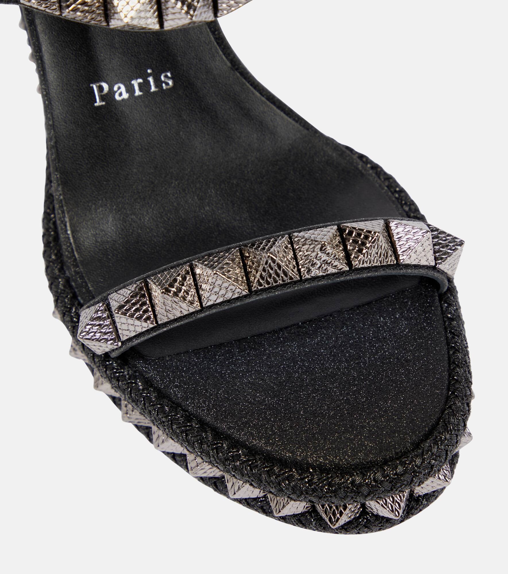 Pyraclou embellished leather espadrilles - 6