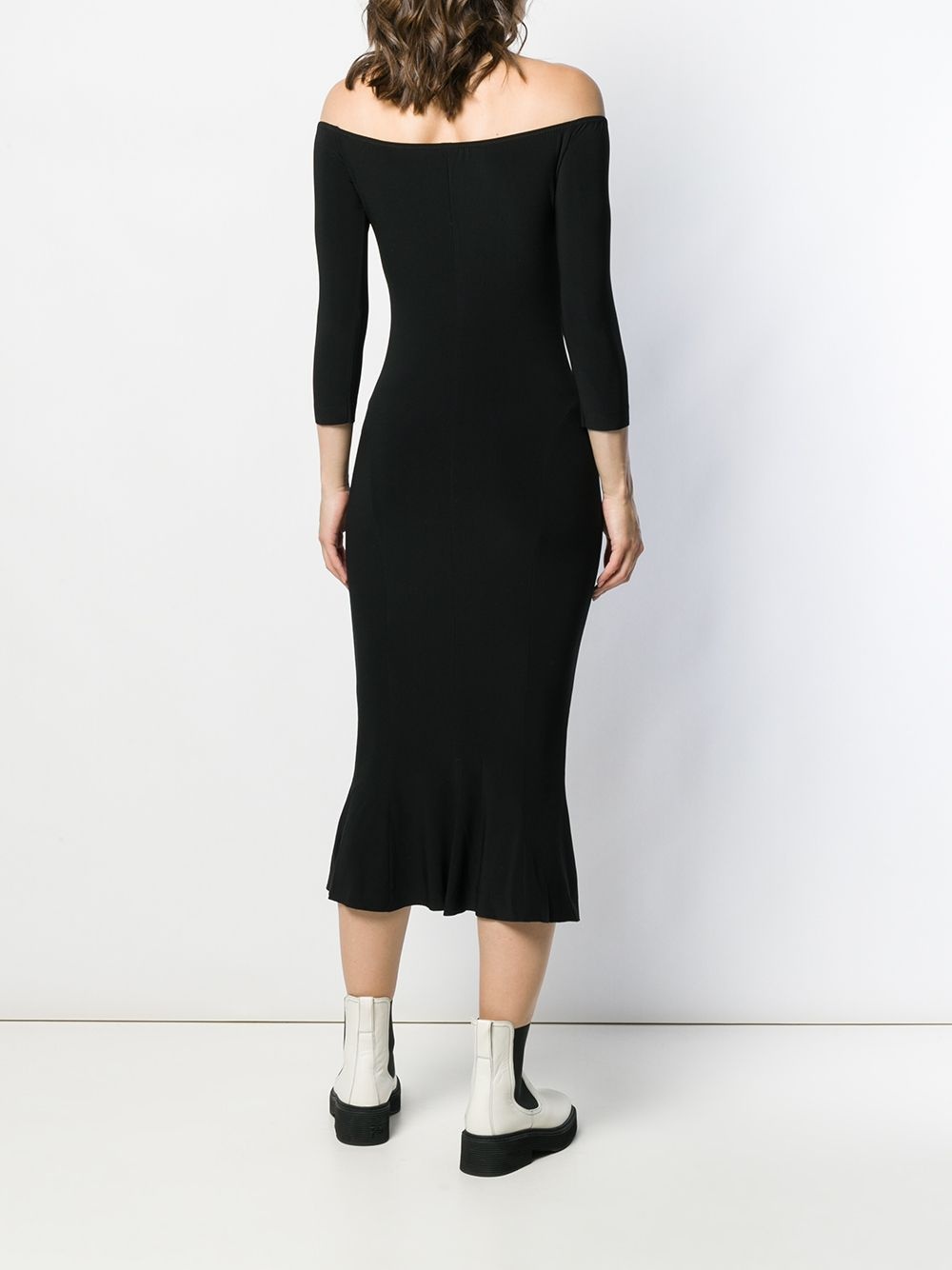 off-the-shoulder fishtail dress - 4
