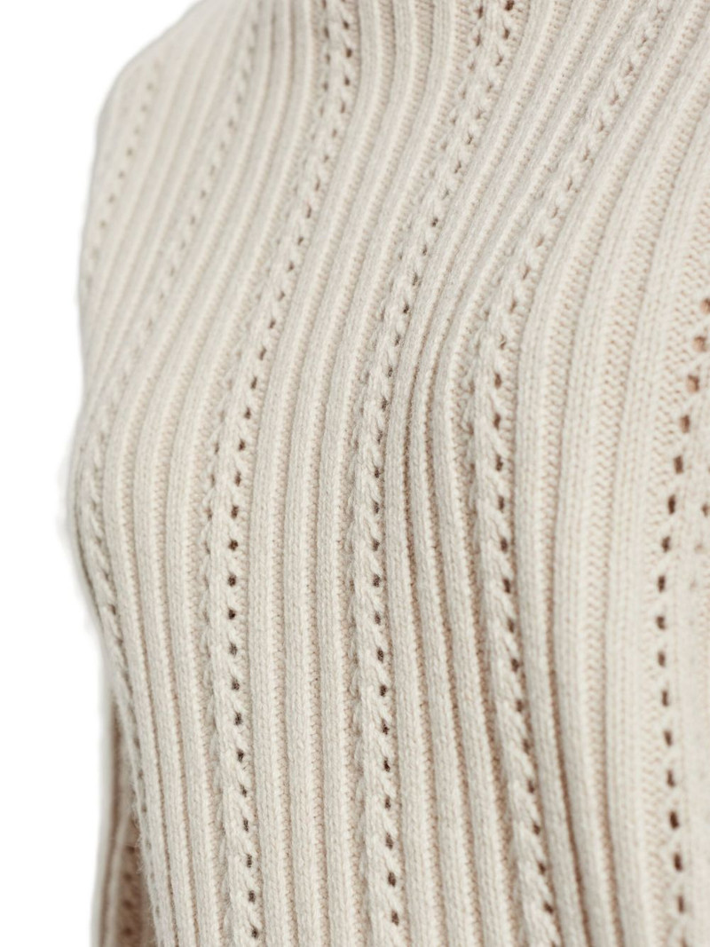Satilly turtleneck openwork-design sweater 5