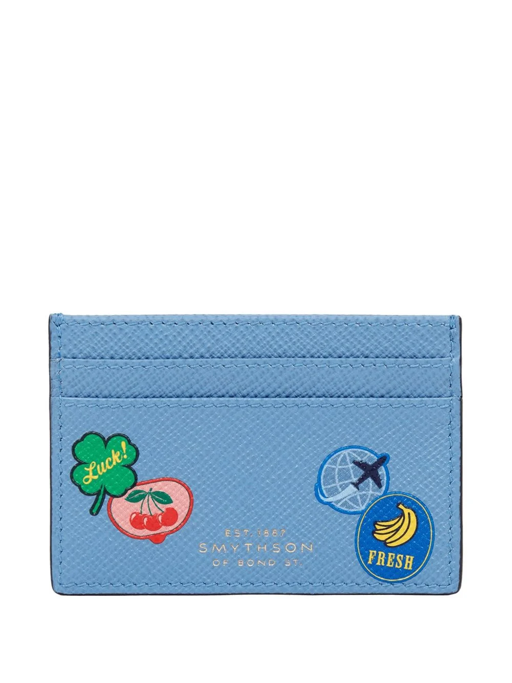Panama sticker leather cardholder - 1