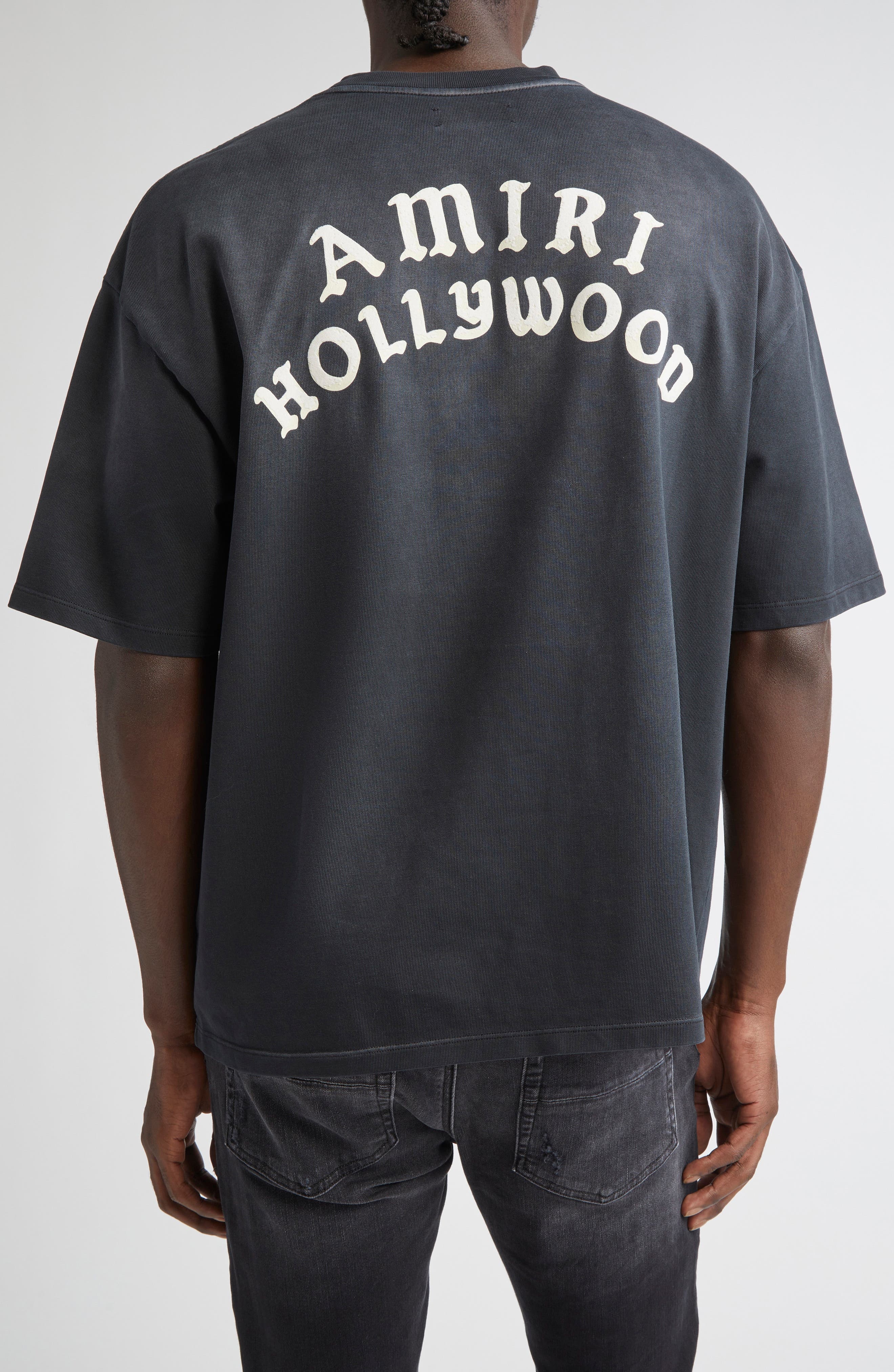 AMIRI Hollywood Oversize Logo Graphic T-Shirt in Black at Nordstrom - 2